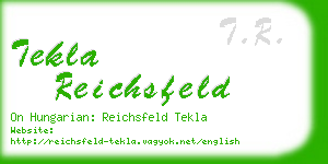 tekla reichsfeld business card